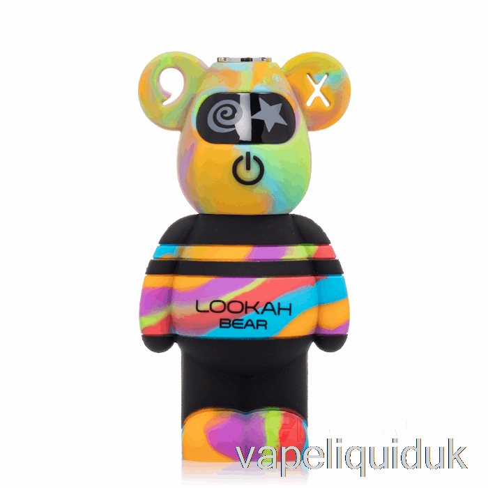 Lookah Bear 510 Battery Yellow Tiedie Vape Juice
